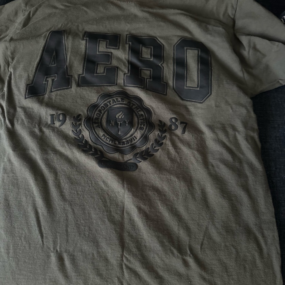 Aeropostale Khaki Graphic Tee